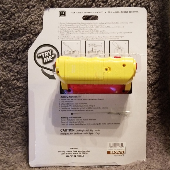 Disney/Marvel Ironman Light Up Bubble Gaunt - Picture 2 of 7